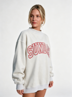 Sweatshirt Wanita Model Mockneck Asimetris Bahan Fleece Katun Tebal Ukuran Oversized