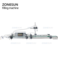 Machine de remplissage semi-automatique de liquides pour petites bouteilles de lait et de jus ZONESUN ZS-DPYT200L à double tête de pompe à diaphragme