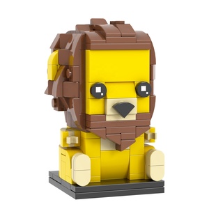 Cabezas de ladrillos de León Animal minifigs, Kits de construcción de ladrillos compatibles con leguoguo mould King Juguetes - Product Image 4