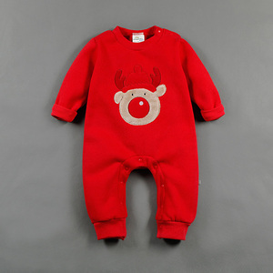 ชุดเด็กอ่อนแขนยาวขายส่ง ชุดคริสต์มาส ชุดรอมเปอร์น่ารักสำหรับฤดูหนาว - Product Image 5