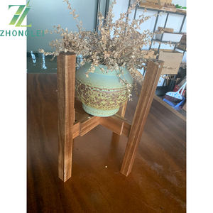 Support de plante en bois du milieu du siècle, réglable, moderne, pour plantes d'intérieur, pot de fleurs adapté aux pots de taille moyenne à grande, tailles 8, 9, 10, 11, 12 pouces - Product Image 6