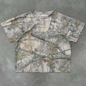 Camiseta Personalizada con Efecto Desgastado, 100% Algodón, Cuello Redondo, Tejido Grueso French Terry, Estilo Vintage, Lavado Ácido, Talla Grande para Hombre - Product Image 2