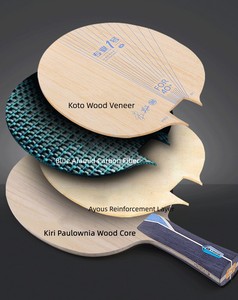 Racchetta da Ping Pong ALC Blue Aromatic Carbon Fast Attack, Lama Portatile a 7 Strati con Punta Pesante, Carbonio Esterno N.1, Materiale in Legno - Product Image 2