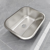 Vente directe d'usine blanchisserie évier de cuisine en acier inoxydable sous plan ferme perle sable lavabo pour usage commercial