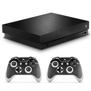Toàn Bộ Kim Loại Brushed Decal Sticker Chrome Tùy Chỉnh Vinyl Skin Stickers Đối Với <span class=keywords><strong>Xbox</strong></span> One X Giao Diện Điều Khiển Và Điều Khiển - Product Image 2