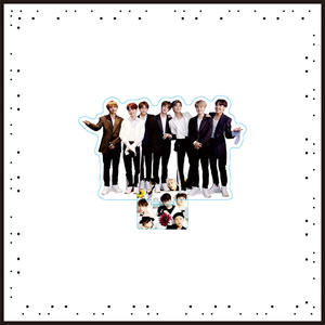 Insegna Acrilica Bifacciale Grande con Immagini dei Membri dei <span class=keywords><strong>BTS</strong></span>: Jungkook, Taehyung, Park <span class=keywords><strong>Jimin</strong></span>, Suga, RM, Jin, J-Hope - Product Image 3