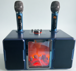 Máquina <span class=keywords><strong>de</strong></span> Karaoke Portátil con Micrófonos Inalámbricos BT 5.<span class=keywords><strong>2</strong></span>, Altavoz KTV para el Hogar con Luz <span class=keywords><strong>de</strong></span> Llama, Sistema <span class=keywords><strong>de</strong></span> Sonido HiFi para Fiestas Familiares - Product Image 2