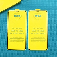Protection d'écran en verre trempé 9H 2.5D pour iPhone 17/16/15/14/13/12/11/X/8/7/6, lot de 3 couvertures intégrales avec technologie d'impression soyeuse 9D