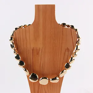 Vendita calda collana a catena personalizzata collare da donna cerchio nuziale Lariat perline girocollo collane per donna