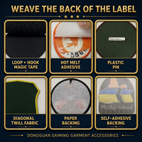 Patch Tenun dengan Alas Jahit Ramah Lingkungan dari Kain Kanvas, Hiasan Hati Bunga Resin Payet, Huruf Alfabet Inggris Kustom, Bintang