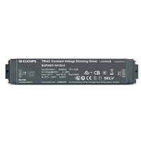Controlador de Atenuación para Tiras de Luz LED EUCHIPS EUP200T-1H12V-0 de 200W, Regulable, Corte de Fase, Voltaje Constante, 12V CC, Salida Única