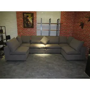 Set desain Sofa kantor kulit, Set furnitur ruang tamu set mebel 1-3 kursi divan