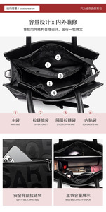 Ladies Quality PU Leather Letter Shoulder Bags for Women Luxury <b>Handbags</b> Women Bags Designer Fashion Large Capacity Tote Bag - Product Image 6