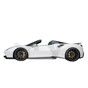 Faldones Laterales de Fibra de Carbono Seca para <span class=keywords><strong>FF</strong></span> 488 GTB Spider, Kit de Carrocería, Parachoques de Fibra de Carbono Nuevo con Recortes para Faros Antiniebla, Negros, Atornillables - Product Image 1