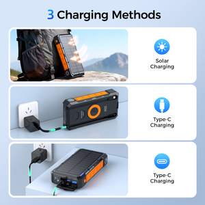 Batterie solaire haute capacité 35W, charge rapide 3 en 1 sans fil pour <span class=keywords><strong>téléphone</strong></span>, écouteurs et montre connectée - Product Image 5