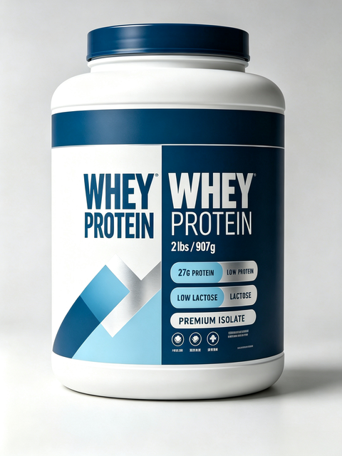 2lbs Whey Protein Isolate Powder Low-Lactose Adult Muscle Gain Sports Nutrition Supplement 20-29g Protein for Fitness Workout