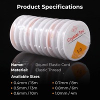 Fil élastique extensible pour perles, fil cylindrique en laiton rond pour bracelets, colliers, fournitures de fabrication de bijoux 0,5-1,0 mm