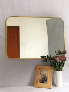 <span class=keywords><strong>Miroir</strong></span> mural décoratif moderne, verre rond, décoration de beauté moderne, bon marché, 1 pièce - Product Image 4