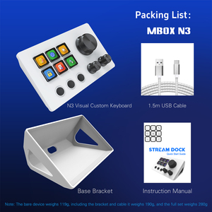 N3 Stream Deck con Teclas y Perillas LCD |   Panel de Atajos Personalizado para Edición, Transmisión y Control de Música - Product Image 6