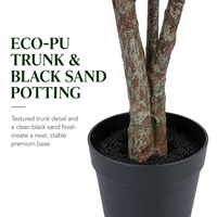 Plante tropicale artificielle en sisal, en PE, ignifuge, anti-UV, écologique, pour aménagement paysager de centres commerciaux, vente en gros