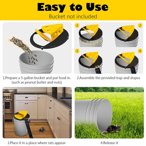 Trampa para Ratones Automática de Plástico ABS Resistente con Desmontaje Rápido para Uso en Interiores/Exteriores, Almacenes y Jardines - Product Image 4