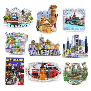 מפעל פרסום מותאם אישית 3d polyresin איטליה מגנט מקרר עיר מגנטים למקרר למקרר המזכרות תיירים - Product Image 1
