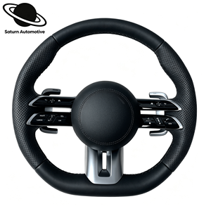 Volante de Cuero Perforado para <span class=keywords><strong>Mercedes</strong></span> Benz C200 2017 E240 W204 W207 W166 W212 W213 W221 C63 C30 2019 E53 2011 E350 AMG - Product Image 1