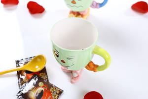 Tasse de céramique tissée japonaise, avec artisanat Clara, <span class=keywords><strong>la</strong></span> <span class=keywords><strong>belle</strong></span> <span class=keywords><strong>et</strong></span> <span class=keywords><strong>la</strong></span> bête, tasse à puce - Product Image 4