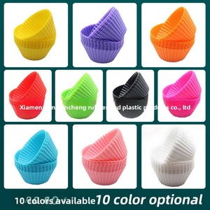 Directly From the Manufacturer Round Muffin <b>Cupcake</b> Molds Baking Molds Food-grade Silicone Muffin <b>Cups</b> Oven Safe - Product Image 4