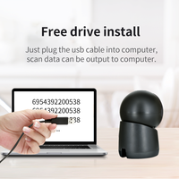 Lecteur de codes-barres 1D 2D à bon prix, scanner de codes QR 2D omnidirectionnel avec port USB pour supermarché
