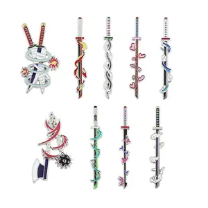 Sword Crafts Demon Slayer Anime Pins Wholesale Anime Ghost Killing Blade Brooch/badge/pin/ornament/collection Metal Sports