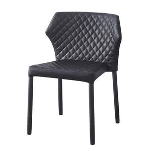 Chaise de salle à manger empilable américaine nouvel arrivage design populaire PU avec pieds en métal - Product Image 1