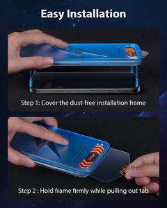 <span class=keywords><strong>ฟิล์ม</strong></span>กระจกนิรภัยป้องกันรอยขีดข่วนสำหรับโทรศัพท์ iPhone 16 Pro ไม่มีฝุ่นติดง่าย - Product Image 3