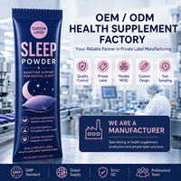 Poudre pour le sommeil en sachets individuels – Soutien nocturne pour un sommeil réparateur – Formule personnalisée – Marque privée OEM ODM – Complément alimentaire