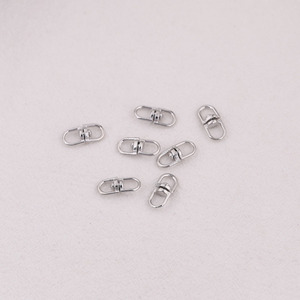 Hebilla Giratoria Metálica en Forma de Ocho, Bañada en Oro Blanco KKC, Accesorios DIY para Bolsos, Práctico Anillo Conector para Llavero - Product Image 2
