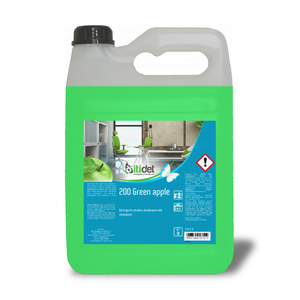 200 Green Apple-FL 12x1 lt Alcohólico desodorante de primera calidad con limpiador de aroma de manzana verde - Product Image 1