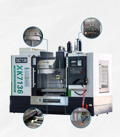 Fresadora cnc de escritorio con certificado CE, máquina de programación de 3 ejes, mini vertical XK7136
