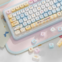 Personnalisé Anime Mignon 3d Imprimé Clavier Caps Personnalisé En Céramique Pbt Canard Gmaing Mini Transparent Key Caps Mécanique Keycap