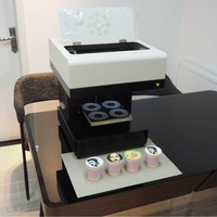 Máquina impresora de alimentos de 4 tazas de altura de detección automática Impresora de café Latte Art comestible