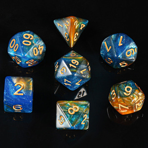 Juego de Dados Poliédricos Ecológicos de 16 mm para D&D, Forma Irregular, Acrílico y Plástico, Fabricados por Fabricantes de Dados para Jugadores - Product Image 2