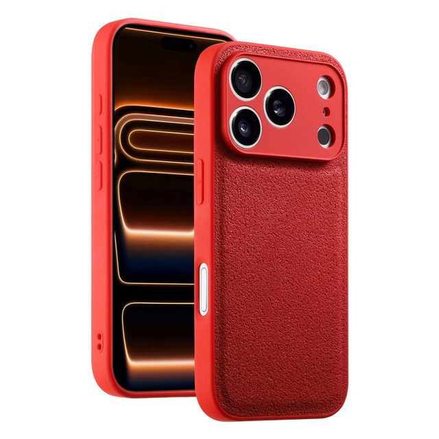 Customized Slim Fit Pu Leather Phone case for iphone 17 Pro Max Matte Texture Surface Leather Phone case for iphone 17 Pro air