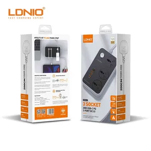 LDNIO SC3412 NEW Universal 3 PORT & 4 USB POWER SOCKET EXTENSION SOCKET