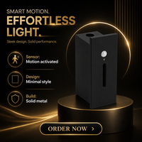 Lampe murale LED pour escaliers intérieurs, en aluminium, 3W, 220V, 3000K/4000K/6000K, IP54, étanche, avec détecteur de mouvement