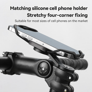 Support d'extension de potence de vélo Yueli en alliage d'aluminium, support de téléphone réglable pour ordinateur de vélo et appareil mobile - Product Image 2