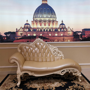 Sofa <span class=keywords><strong>Chaise</strong></span> <span class=keywords><strong>Lounge</strong></span> Gaya Victoria OEM, Furnitur <span class=keywords><strong>Lounge</strong></span> Hotel, Kayu Tradisional, Sofa Antik Berumbai Normal - Product Image 4