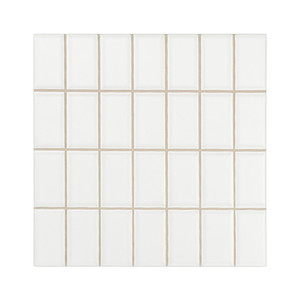 Piastrelle bianche opache 20x20 pretagliate 2,5x5 pollici, mosaico per pareti e pavimenti - Product Image 4