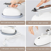 Fer à vapeur portable pour vêtements Micro fer à vapeur Mini vapeur portable Support de repassage sec et humide pour les voyages à domicile