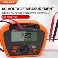 T6110 T6125 Digital Insulation Resistance Tester Megohmmeter 1000V 2500V PI DAR Low Resistance Tester 20GΩ 200GΩ