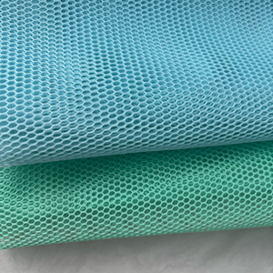 ผ้าถักโพลีเอสเตอร์100% ระบายอากาศได้ดีลายสก๊อตสามชั้นตาข่ายสองด้านสำหรับรองเท้าหมวกกระเป๋าถือกระเป๋าเอกสาร - Product Image 4