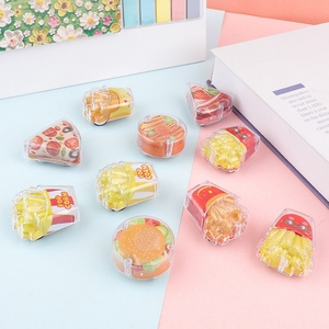 Jouet fantaisie en forme de nourriture mignonne, voiture de dessin animé, hamburger, en plastique écologique, à friction, œuf torsadé, cadeau original - Product Image 1